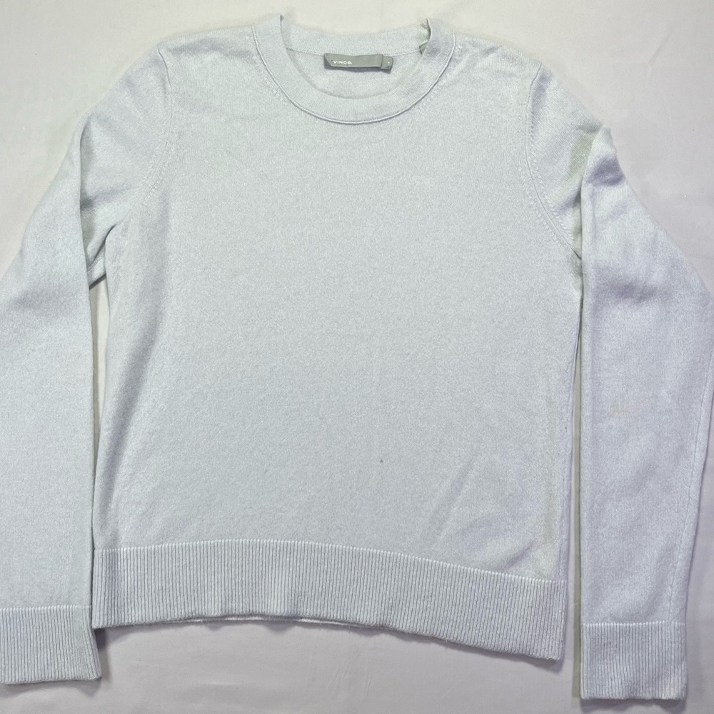 Vince Light Blue 100% Cashmere Crewneck Sweater - Medium